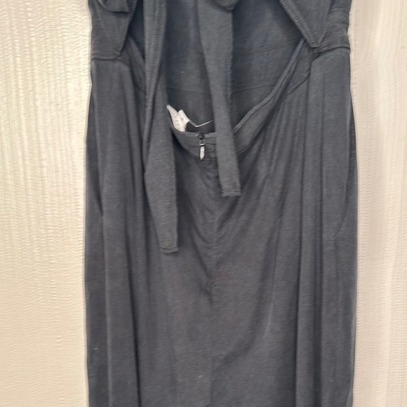 VETTA • The Apron Black 3-Way Tie Back Jumpsuit • Washed Black Grey Tencel • 0 - Picture 12 of 13